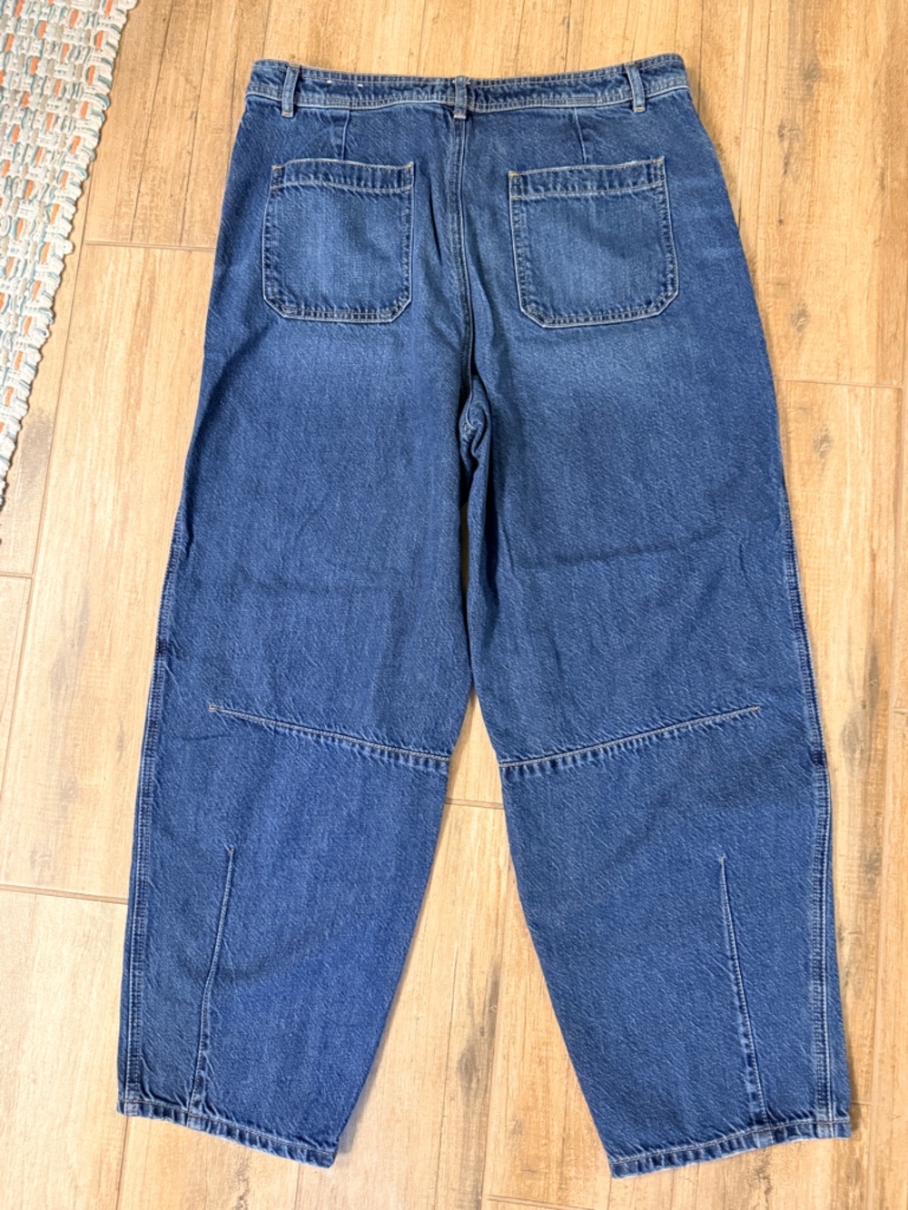 LOFT Relaxed Barrel Cut Indigo Blue Women's Jeans